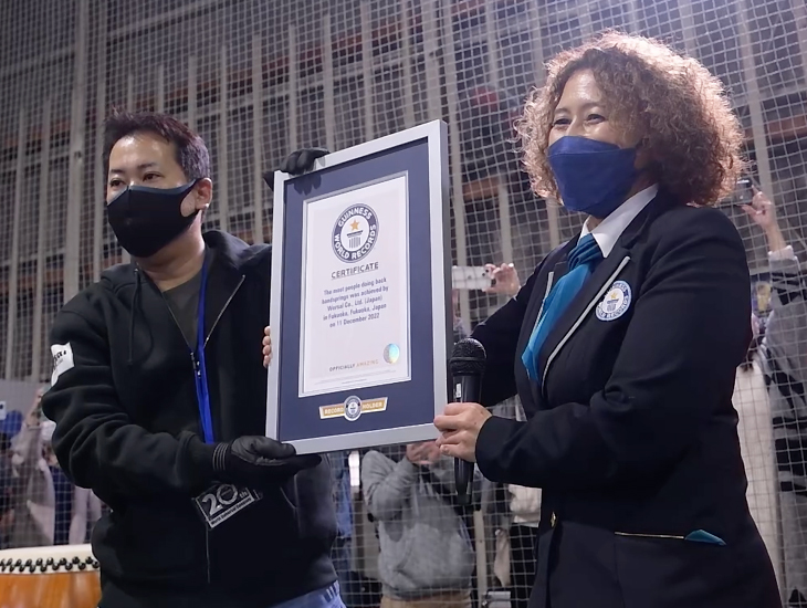 2022/12/11(日)同時バク転世界記録更新!