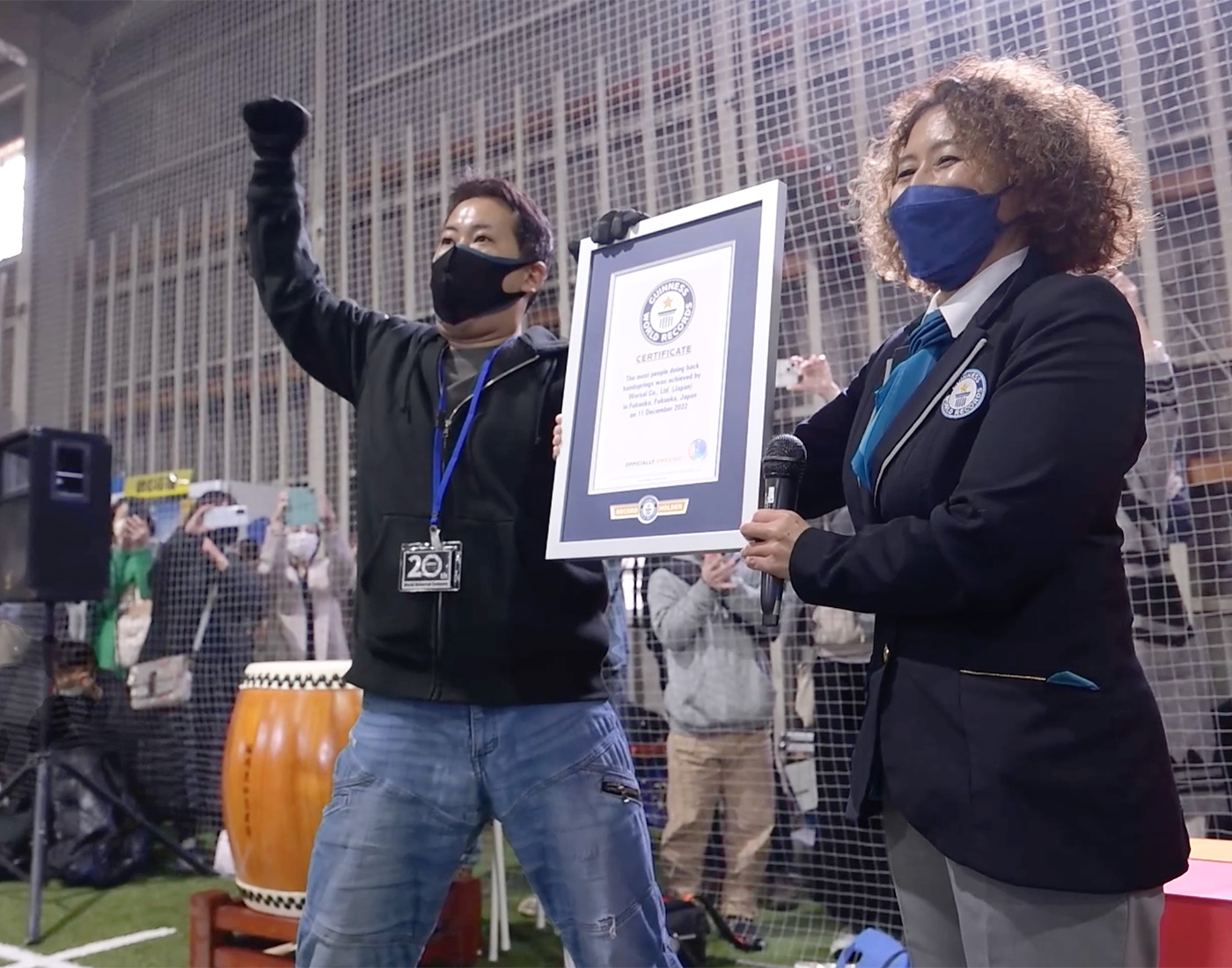 同時バク転ギネス認定